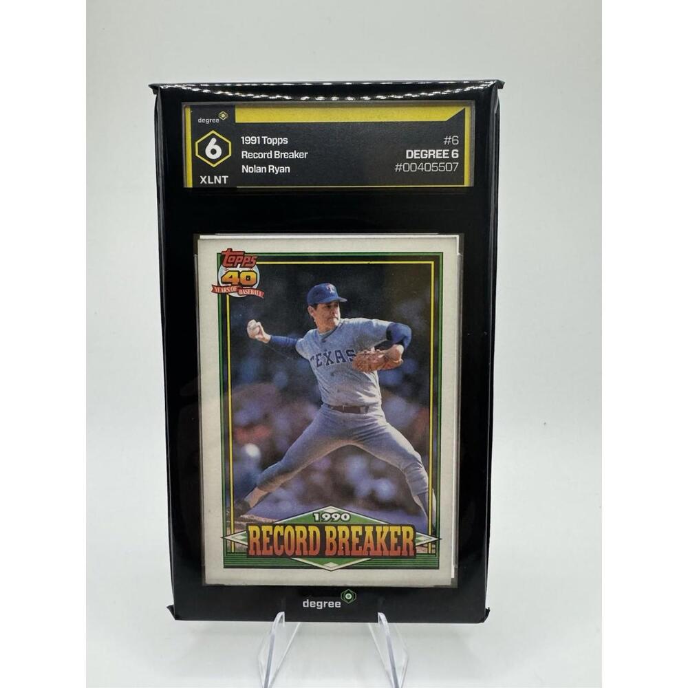 1991 Topps Baseball Record-Breaker Nolan Ryan DEGREE 6